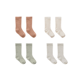 Baby Socks 4 Pack | Terracotta/Sage/Natural/Ash