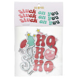 4PK Retro Christmas Stickers