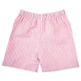 Boys Seersucker Shorts | Red