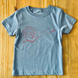 SIZE 8 Only S/S Light Blue Baseball T-Shirt