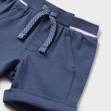 Indigo Cotton Shorts