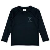 Single Fin L/S Rash Top - Black