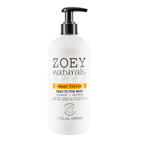 Zoey Natural Head to Toe Wash 17oz