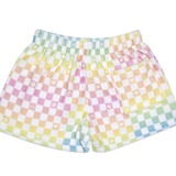 Ombre Checkerboard Plush Shorts