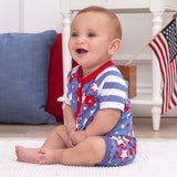 Star Spangled Henley Shorty Romper