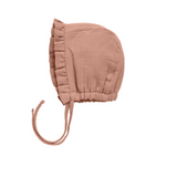 Woven Ruffle Bonnet | Rose