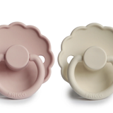 Frigg Daisy Silicone Pacifier - Powder Blush/Cream