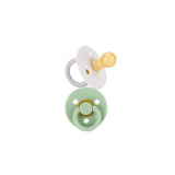 Itzy Soother - Mint/White Natural Rubber Pacifiers