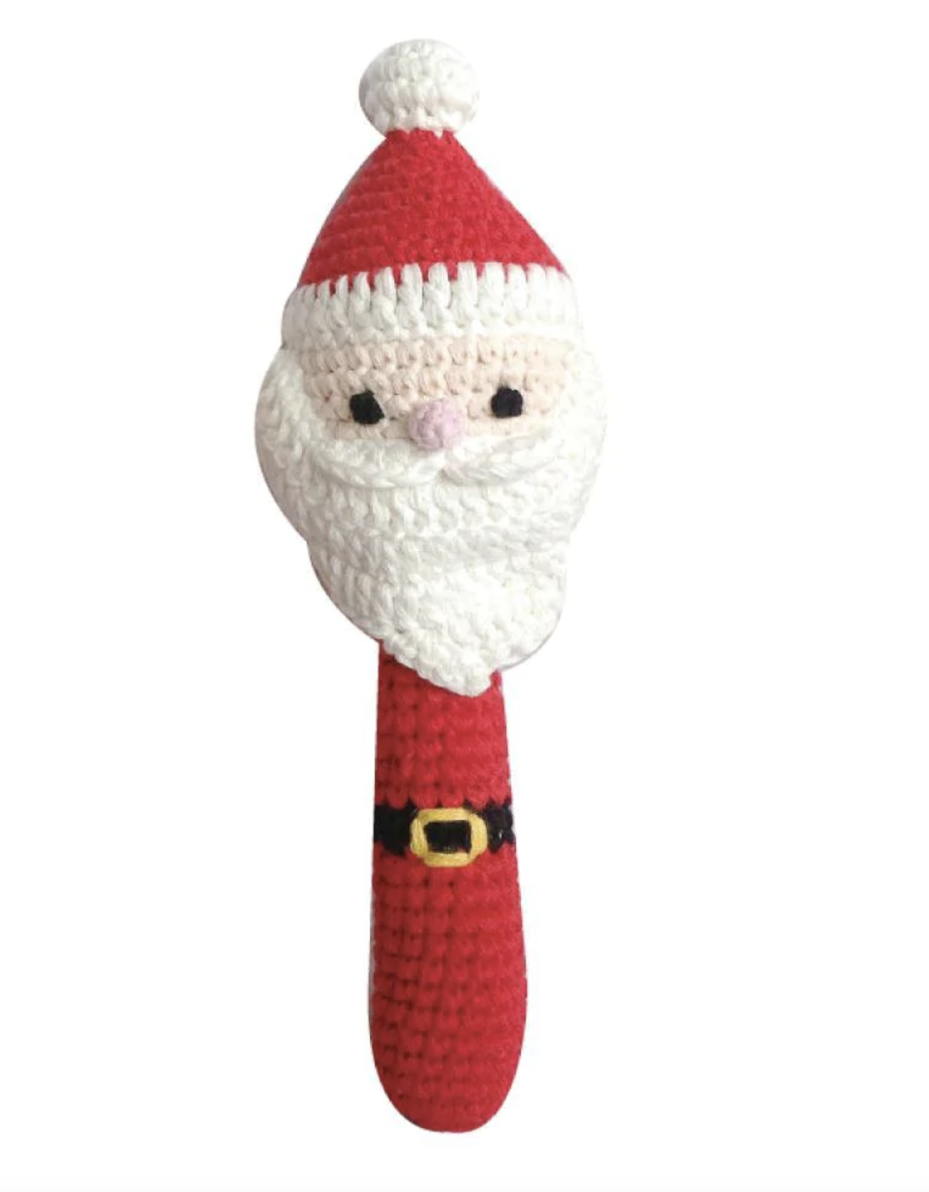 Santa Knitted Rattle