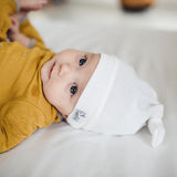 Dove Top Knot Hat