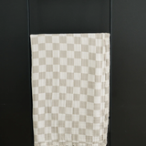 Taupe Checkered Muslin Quilt