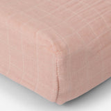 Cotton Muslin Changing Pad Cover | Rose Petal
