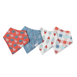 Spangled Baby Bandana Bib Set 4PK