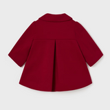 Wool Dress Coat - Red