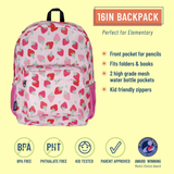 Strawberry Patch Backpack - 16 Inch