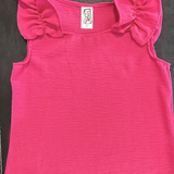 Linen Tank - Hot Pink