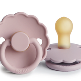 Frigg Daisy Natural Rubber Pacifier - Baby Pink/Soft Lilac