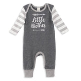 Little Brother Romper - Heather Grey