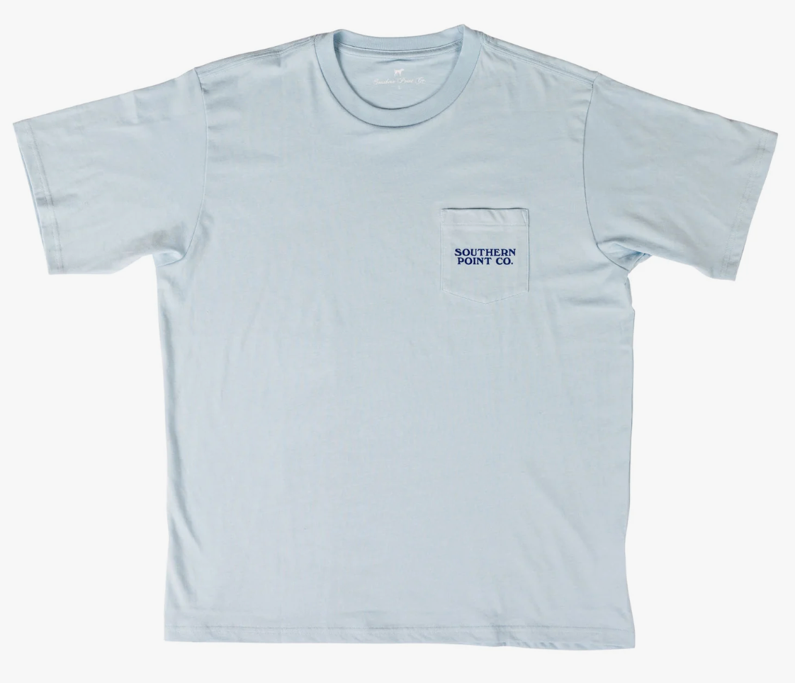 Youth Summer Wave Tee - Ice Blue