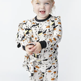 Spooky Cute Halloween - L/S Pajama Set Beige