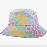 Pastel Happy Face Bucket Hat