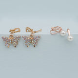 Boutique Butterfly Clip Earrings