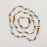 Baltic Sea Amber + Natural Gemstone | Necklace