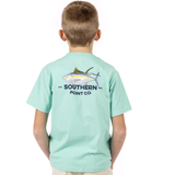 Size 10 LAST ONE Youth Underwater Tuna Tee - Spearmint