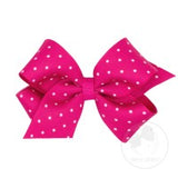 King Dot Print Grosgrain Bow