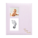 Seersucker Baby Book and Clean-Touch Ink Pad, Pink