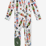 Nutcracker Footie Zippered One Piece footie Christmas pajamas posh peanut