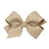 King Dot Print Grosgrain Bow