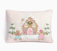 Candy Land Christmas Gingerbread Pillow christmas