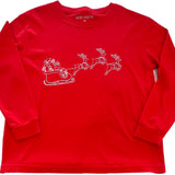 L/S Red Santa Sleigh T-Shirt