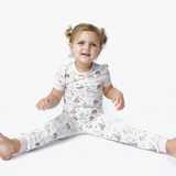 Once Upon a Time Bamboo Short Sleeve Kids Pajama Pant Set