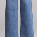 Girls Medium Blue Wide Leg Jeans