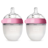 Comotomo Baby Bottle, Double Pack | 5 oz - Pink