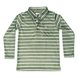 Long Sleeve Inshore Performance | Green Stripe