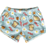 SIZE 4/5 ONLY Plush Shorts-Breakfast