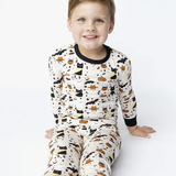 Spooky Cute Halloween - L/S Pajama Set Beige