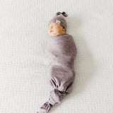 Violet Knit Swaddle Blanket