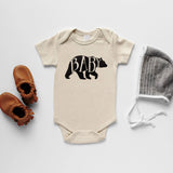 Cream Baby Bear Organic Baby Bodysuit