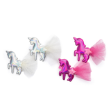 Iridescent Unicorn Hair Clips