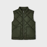 Puffer Diamonds Vest - Dark Green