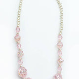 Crystal Rose Necklace Pink