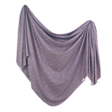 Violet Knit Swaddle Blanket