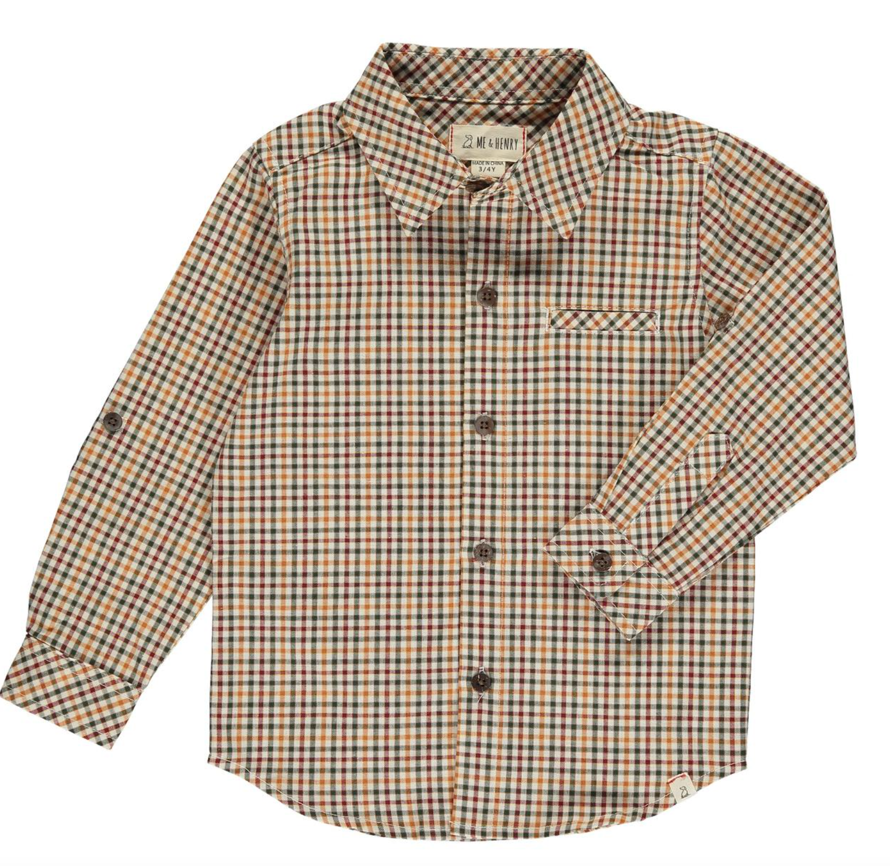 Gold/Navy Atwood Plaid Shirt