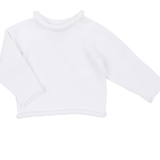 Essentials Knit Raglan Sweater - White