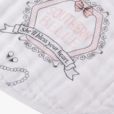 Southern Belle Burp Cloth and Bib Combo