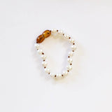 Pure Gemstone + Pearl || 5" Anklet or Bracelet